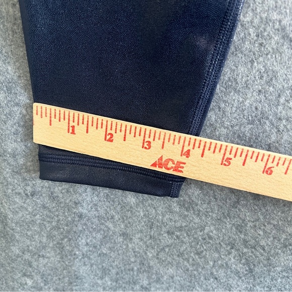 ATHLETA Elation Shine Tight Leggings Navy Blue Size Medium - Picture 7 of 10